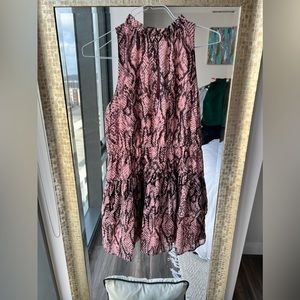 BB Dakota pink snake print dress